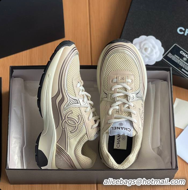 Buy New Cheap Chanel Sneaker Beige 6080619