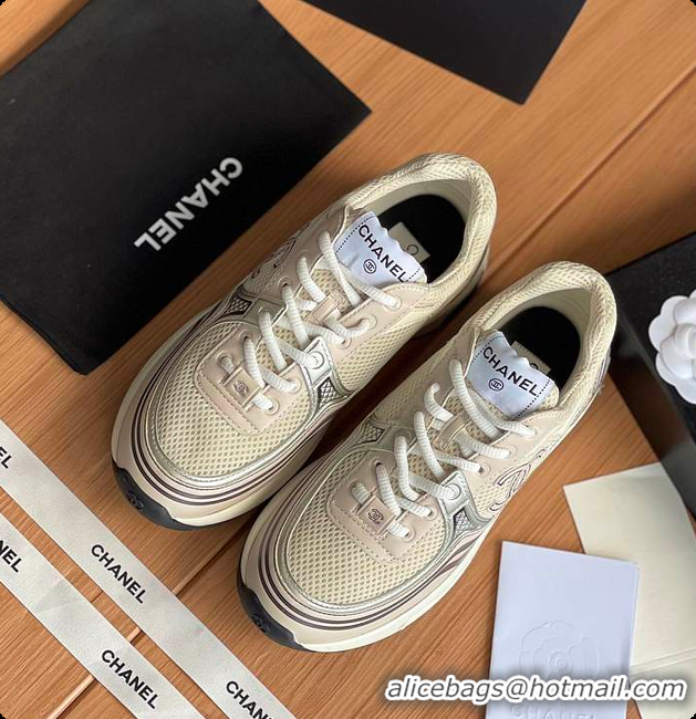 Buy New Cheap Chanel Sneaker Beige 6080619