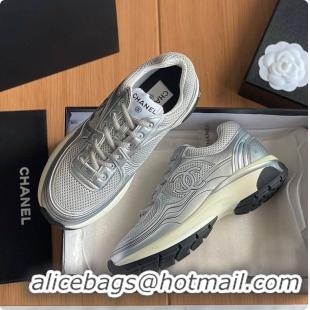 Charming Chanel Sneaker Silver 6080619