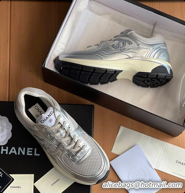 Charming Chanel Sneaker Silver 6080619