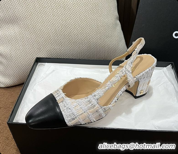 Low Cost Chanel Slingback Tweed 6080620