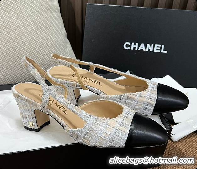 Low Cost Chanel Slingback Tweed 6080620