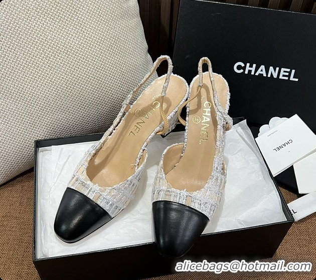 Low Cost Chanel Slingback Tweed 6080620
