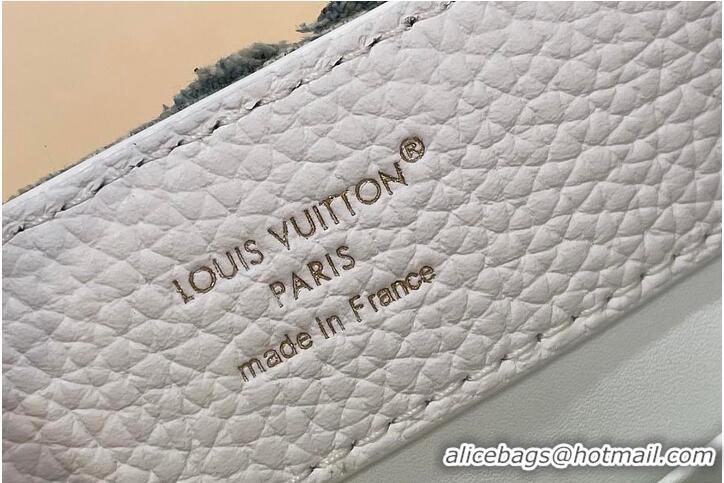 Discount Promotional Louis Vuitton Capucines Mini Blue Denim GOTS M25478