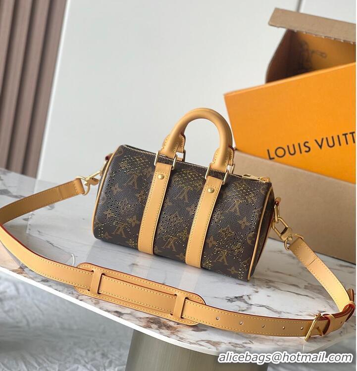 Discount Louis Vuitton Keepall Bandoulière 25 Monogram/Yellow Monogram Grid Coated Canvas M37559