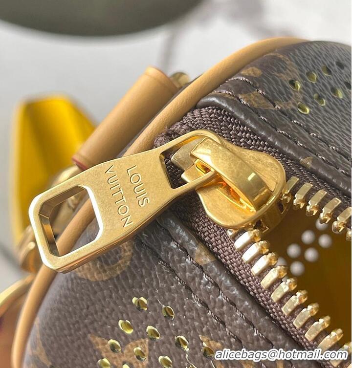 Discount Louis Vuitton Keepall Bandoulière 25 Monogram/Yellow Monogram Grid Coated Canvas M37559