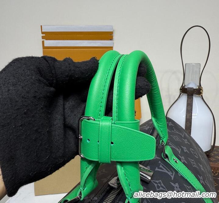 Grade Quality Louis Vuitton Keepall 50 Monogram Eclipse M37578 Green