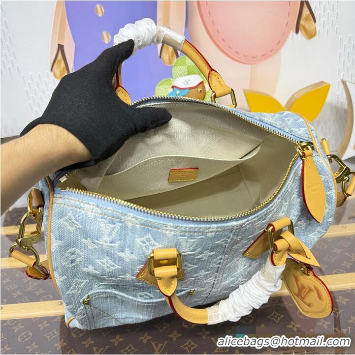 New Discount Louis Vuitton LV Qixi Festival Limited Edition Speedy P9 Bandoulière 30 Monogram Denim M2A209