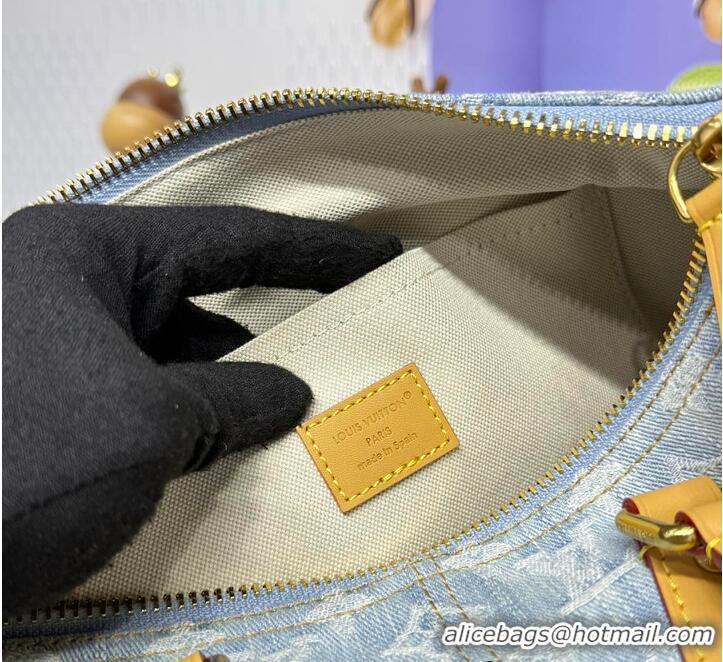 New Discount Louis Vuitton LV Qixi Festival Limited Edition Speedy P9 Bandoulière 30 Monogram Denim M2A209