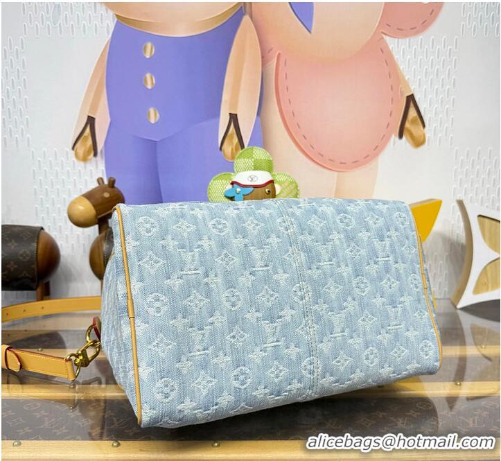 New Discount Louis Vuitton LV Qixi Festival Limited Edition Speedy P9 Bandoulière 30 Monogram Denim M2A209