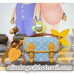 Original Cheap Louis Vuitton LV Qixi Festival Limited Edition Satchel Mini Crossbody Bag Monogram Denim M2A647