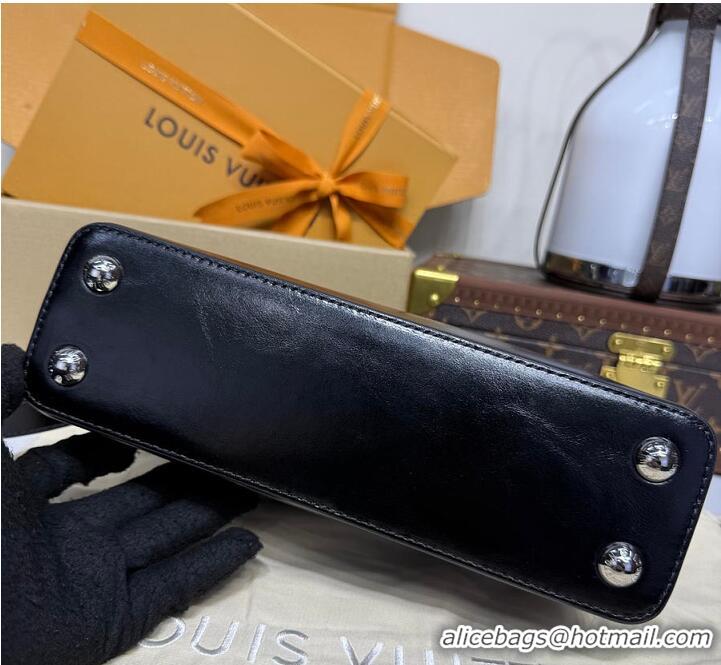 Reasonable Price Louis Vuitton Capucines East-West BB Black Cowhide leather M29142