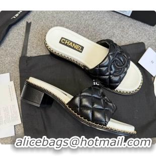 Unique Discount Chanel Black Sandals 6080703