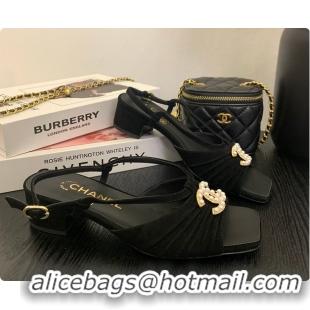Most Popular Chanel Sandal Black 6080705