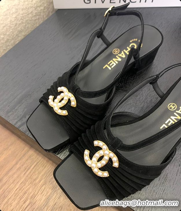 Most Popular Chanel Sandal Black 6080705