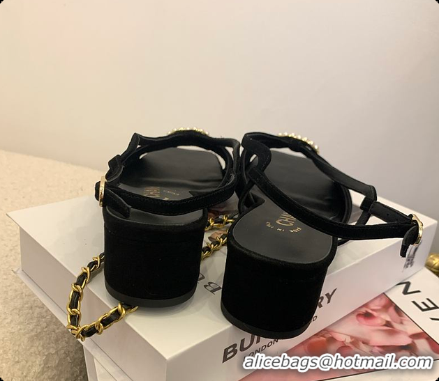 Most Popular Chanel Sandal Black 6080705