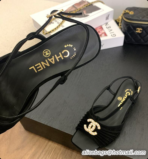 Most Popular Chanel Sandal Black 6080705