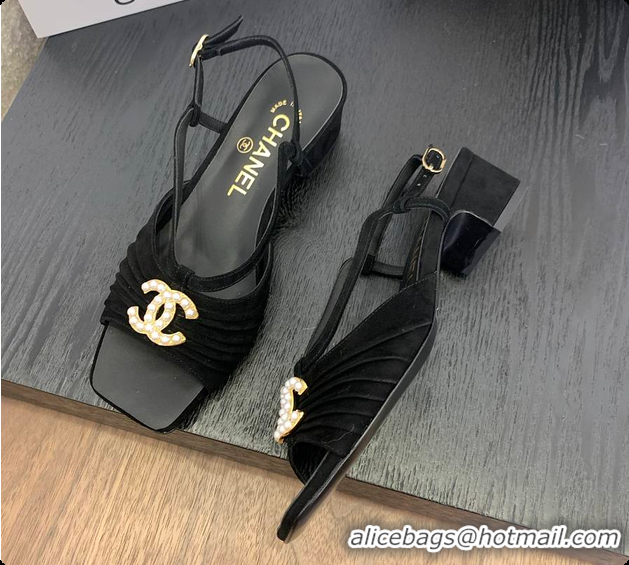 Most Popular Chanel Sandal Black 6080705