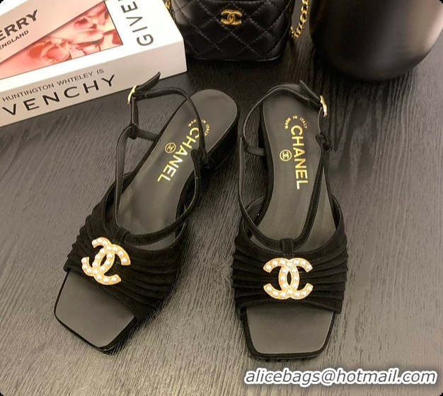 Most Popular Chanel Sandal Black 6080705