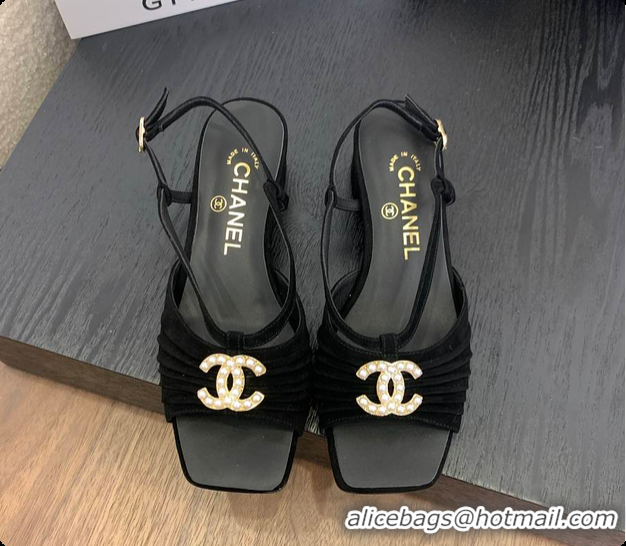 Most Popular Chanel Sandal Black 6080705