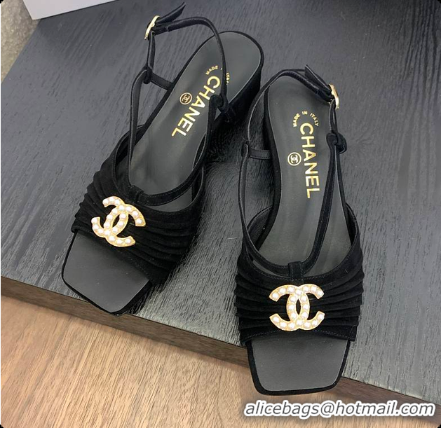 Most Popular Chanel Sandal Black 6080705
