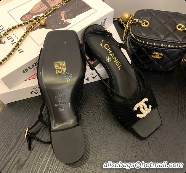 Most Popular Chanel Sandal Black 6080705