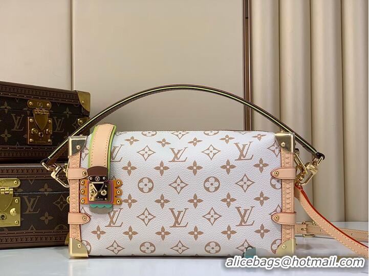 Good Quality Louis Vuitton LV Crafty Side Trunk MM East-West Monogram Dune M14294
