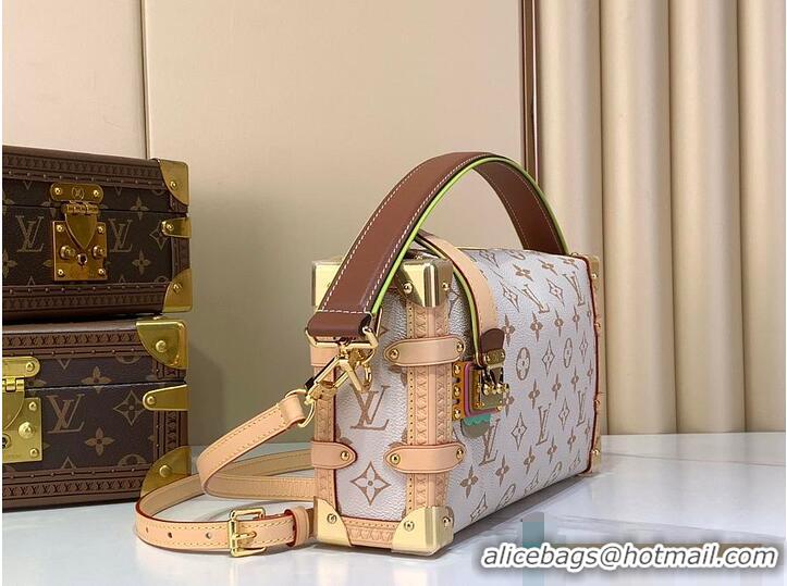 Good Quality Louis Vuitton LV Crafty Side Trunk MM East-West Monogram Dune M14294