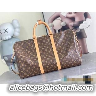 Well Crafted Louis Vuitton Keepall Bandoulière 50 Perforated Monogram coated canvas M14299