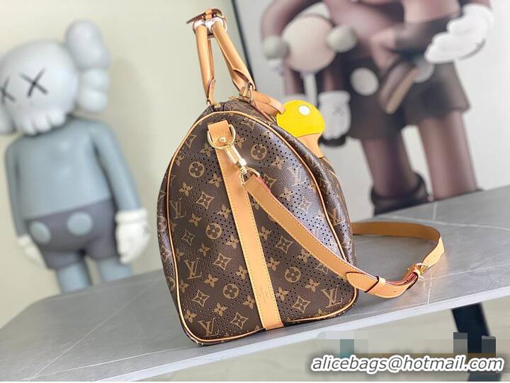 Well Crafted Louis Vuitton Keepall Bandoulière 50 Perforated Monogram coated canvas M14299