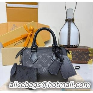 Reasonable Price Louis Vuitton Monogram Speedy P9 Bandoulière 20 Ultrablack M28262