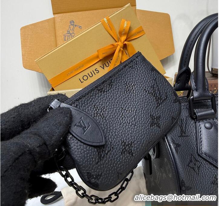 Reasonable Price Louis Vuitton Monogram Speedy P9 Bandoulière 20 Ultrablack M28262