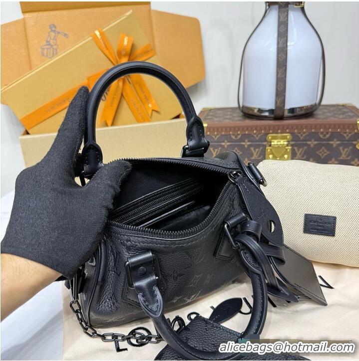 Reasonable Price Louis Vuitton Monogram Speedy P9 Bandoulière 20 Ultrablack M28262
