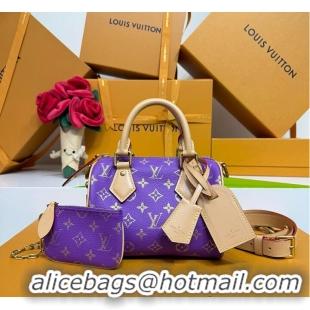 Top Quality Louis Vuitton Monogram Speedy P9 Bandoulière 20 M28262 Purple
