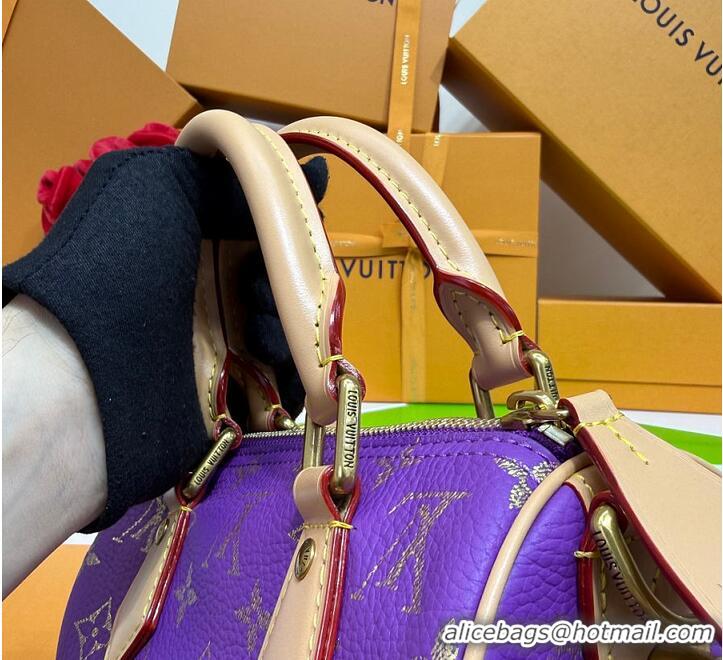 Top Quality Louis Vuitton Monogram Speedy P9 Bandoulière 20 M28262 Purple