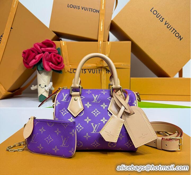 Top Quality Louis Vuitton Monogram Speedy P9 Bandoulière 20 M28262 Purple