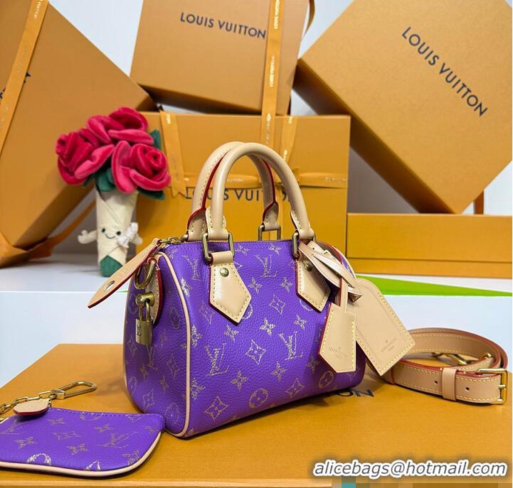 Top Quality Louis Vuitton Monogram Speedy P9 Bandoulière 20 M28262 Purple