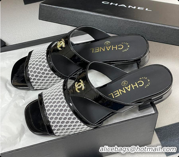 Most Popular Chanel Mules Black and White 60807010