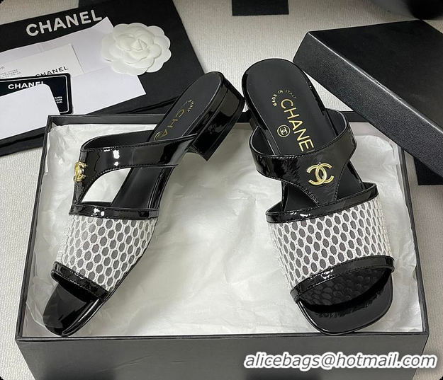 Most Popular Chanel Mules Black and White 60807010
