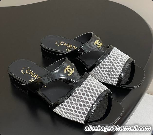 Most Popular Chanel Mules Black and White 60807010