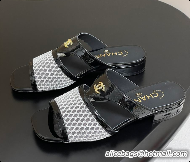 Most Popular Chanel Mules Black and White 60807010