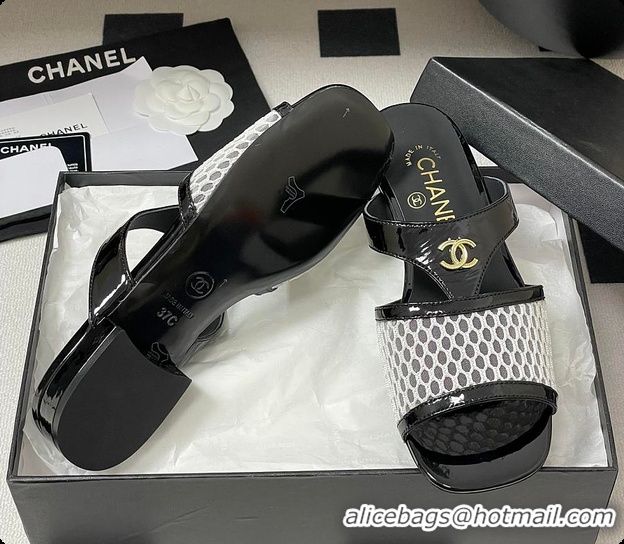 Most Popular Chanel Mules Black and White 60807010