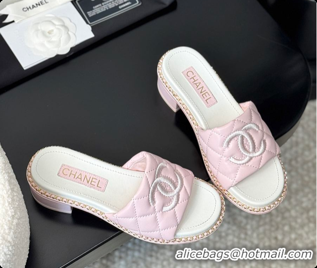 Cheap Price Chanel Pink Sandals 60807013