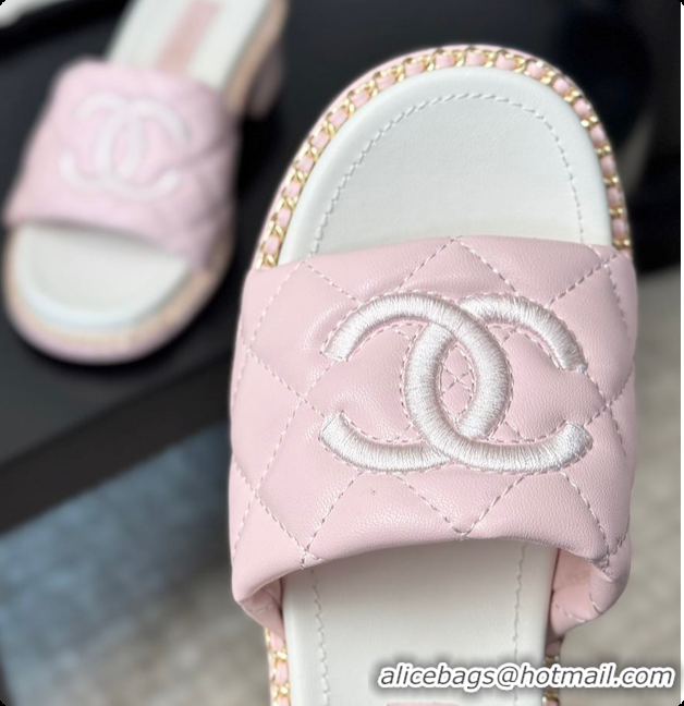 Cheap Price Chanel Pink Sandals 60807013