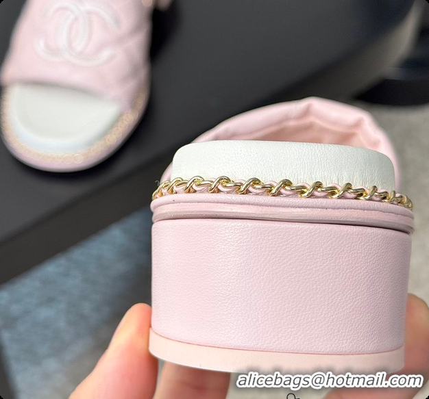 Cheap Price Chanel Pink Sandals 60807013