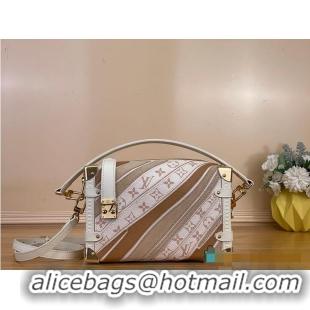 Well Crafted Louis Vuitton Side Trunk MM Quartz Calf leather and coated canvas M58955