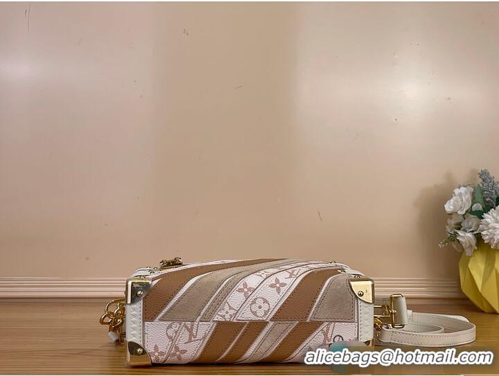 Well Crafted Louis Vuitton Side Trunk MM Quartz Calf leather and coated canvas M58955