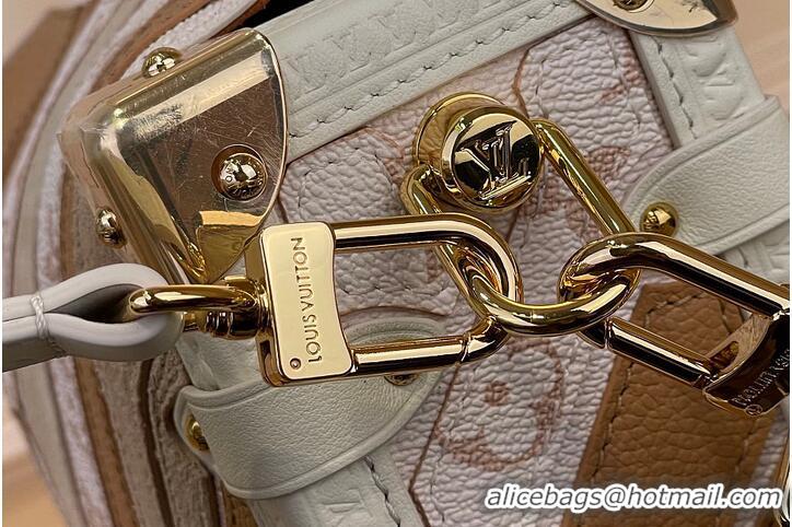 Well Crafted Louis Vuitton Side Trunk MM Quartz Calf leather and coated canvas M58955