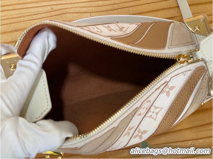 Well Crafted Louis Vuitton Side Trunk MM Quartz Calf leather and coated canvas M58955