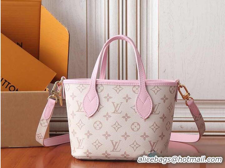 Sophisticated Cheap Louis Vuitton Neverfull Inside Out BB Monogram Dune/Pink M58957
